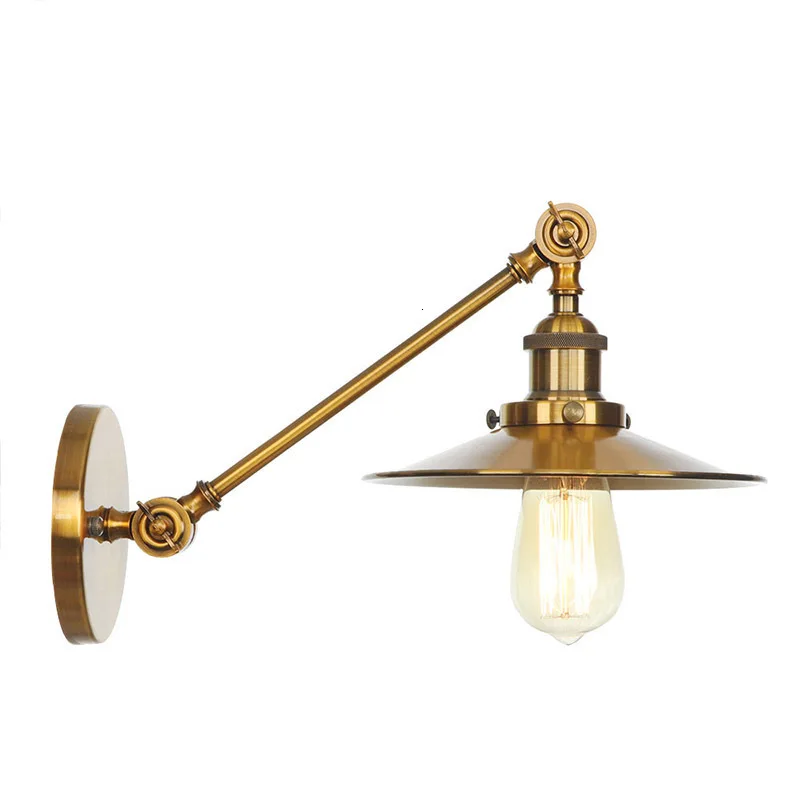 Античная Американский стране руку настенный светильник Промышленный Винтаж