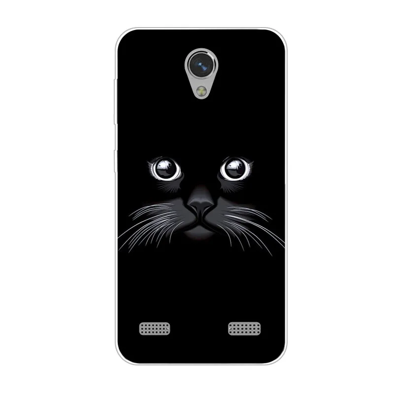 Чехол для zte blade a 520, силиконовая Мягкая задняя крышка из ТПУ с изображением зверей для zte blade a 520, Защитные чехлы для телефонов