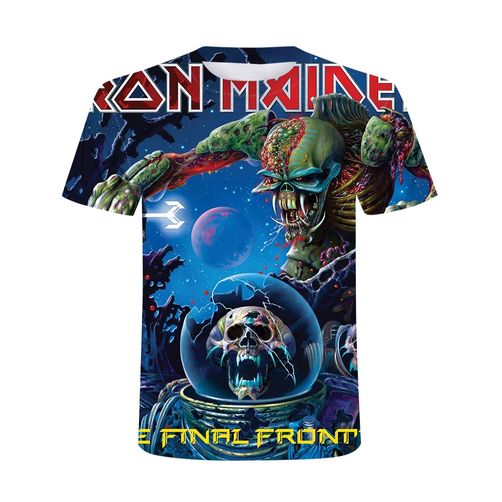 

Summer Men's 3D Skull O-Neck T-shirt Comfortable Breathable Casual Youth Men's and Women's Sports Shirt Streetwear 2021 Top Shir