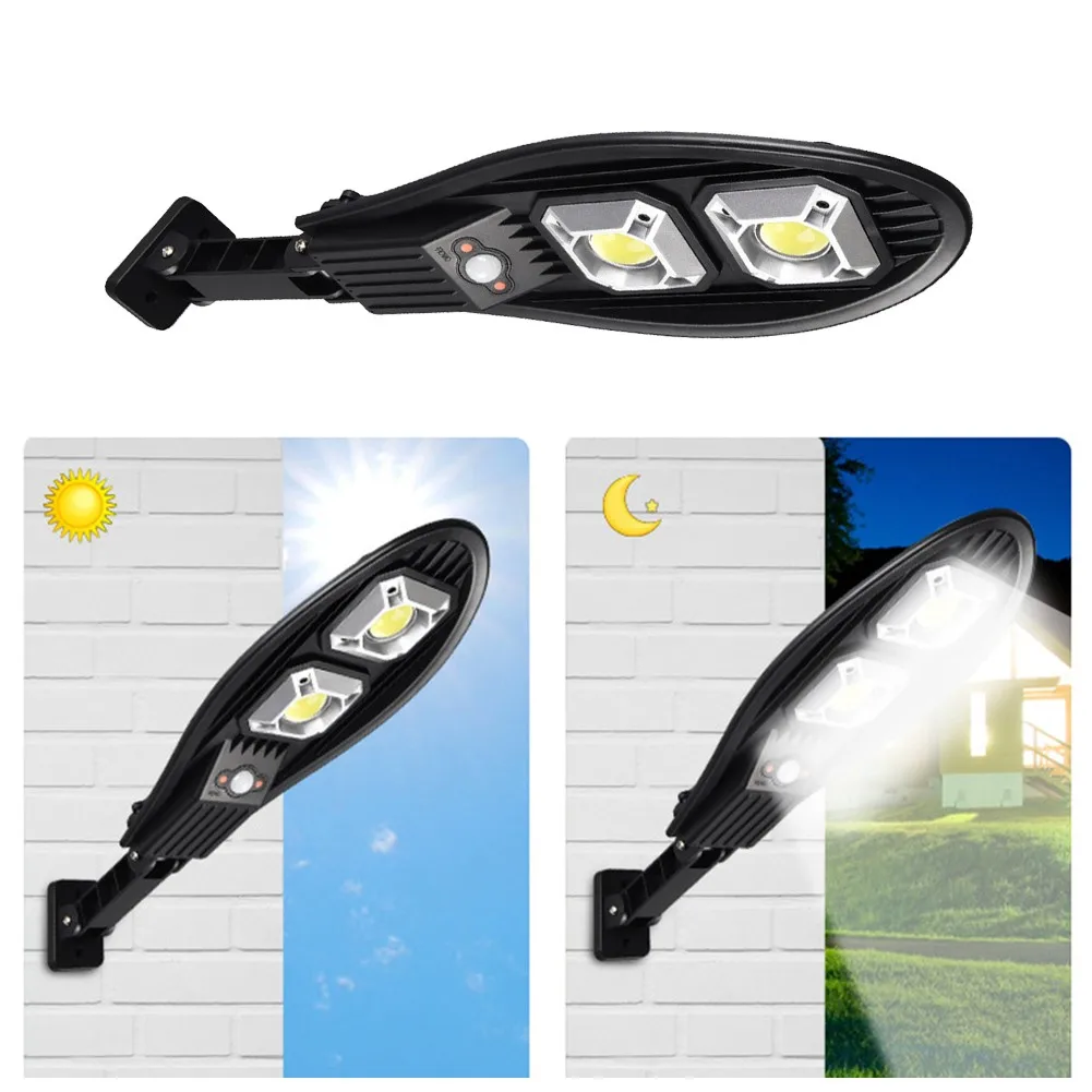 

10W 60 Core COB Solar Outdoor Courtyard Lamp People Inductive Solar Street Lamp Sunlight Powered Waterproof LED Street Lamp