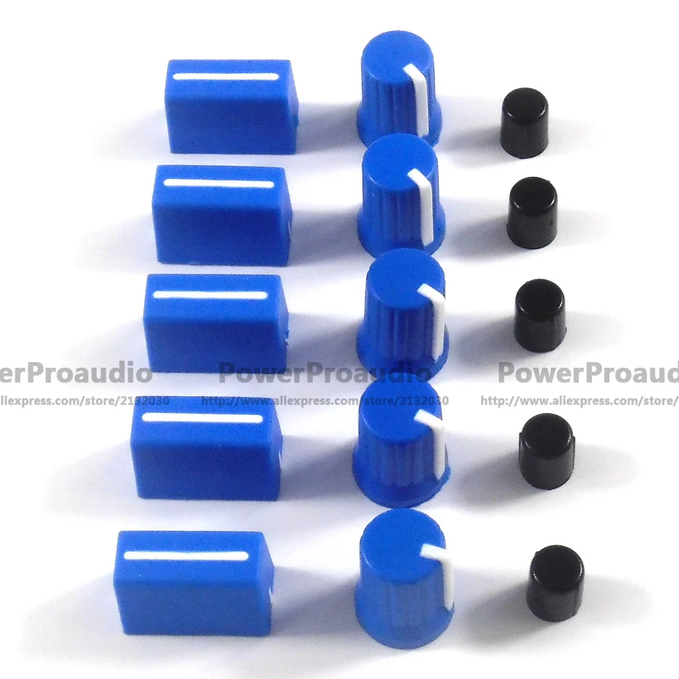 Вращающаяся ручка 5 шт. + крышка фейдера для миксера Rane TTM 57 61 62 64 68 (темно