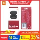 TWS наушники Xiaomi Redmi Airdots 2S, оригинальные беспроводные наушники bluetooth 5,0, стереонаушники с шумоподавлением, микрофоном и голосовым управлением