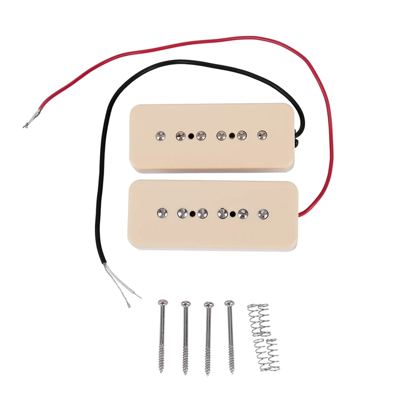 

Набор P90 электрическая гитара Soapbar одна катушка пикапы P 90 мыло бар пикапы-желтый