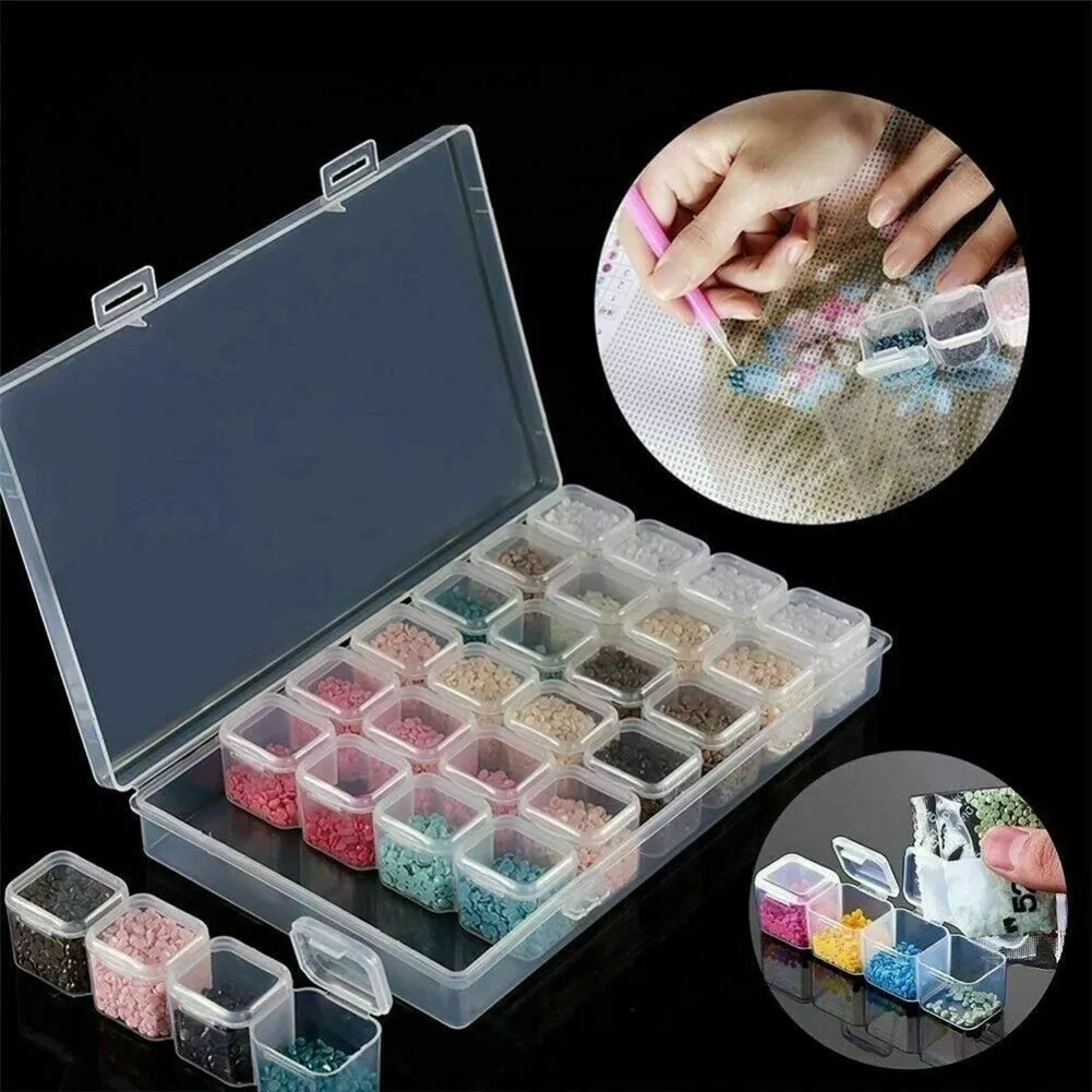 

101x Multi 5D Diamond Painting Tools Storage Box Embroidery Art Kit Cross Stitch Accessories Diamonds Sticky Pen Tweezer Tool