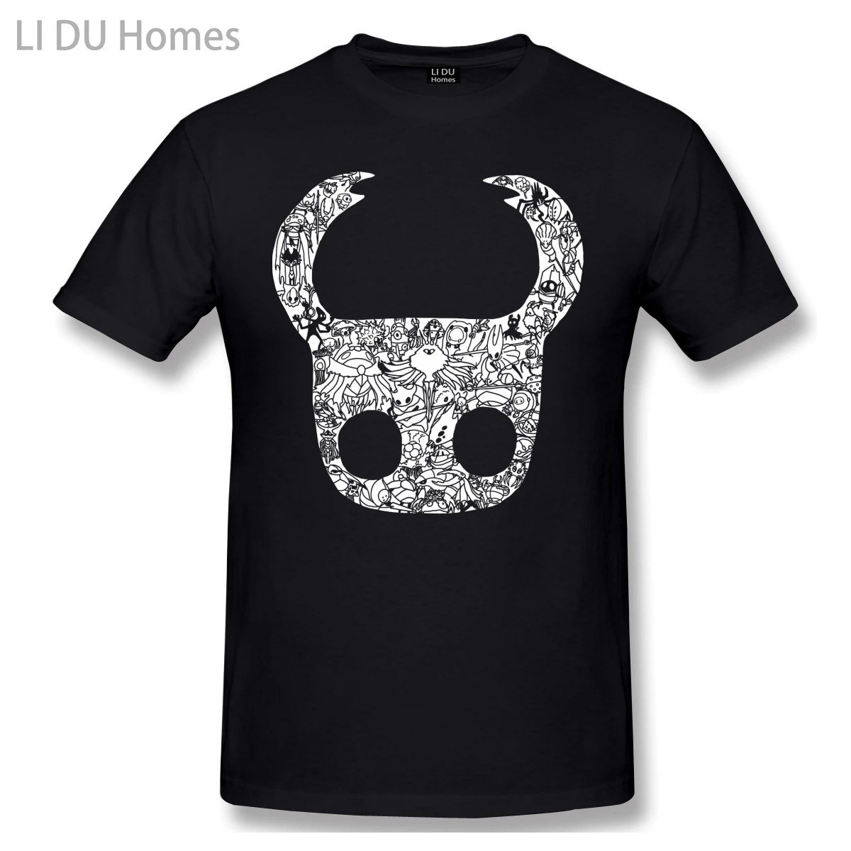 LIDU The Hollow Knight T Shirt White Hollow Knight printed Tshirt Summer large TShirts