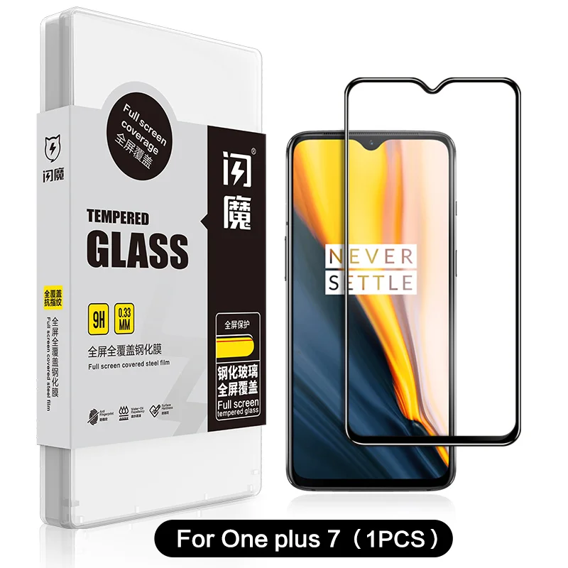 for one plus 7 SmartDevl закаленное стекло для oneplus 6 5 7 защитная пленка для экрана Черная защитная пленка для oneplus 6T закаленное стекло - Цвет: for one plus 7