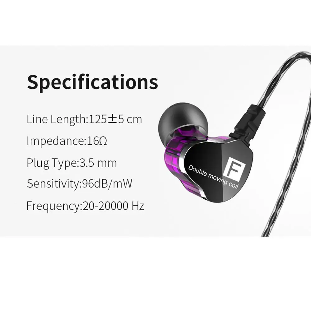 QKZ CK9 двойной блок привода в ухо наушники бас сабвуфер HIFI DJ Monito Бег Спорт Наушники