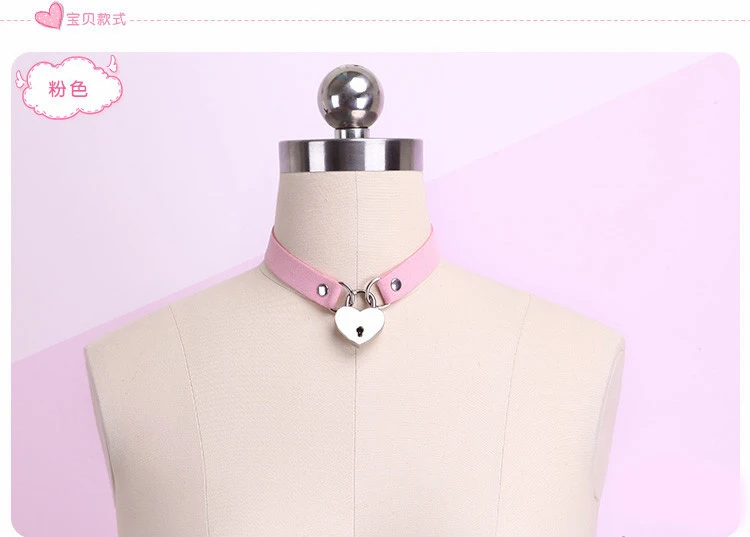 Сексуальное колье ручной работы из искусственной кожи в стиле панк-рок