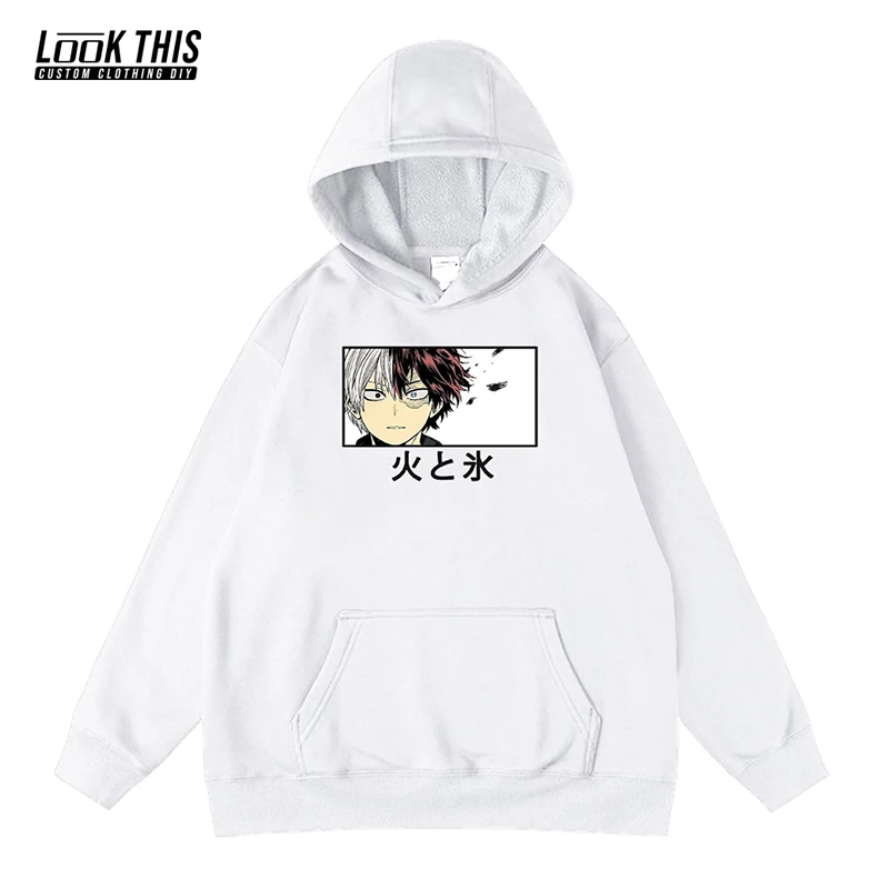 

Autumn 2021 My Hero Academia Children's Clothes Fleece Warm Hooded Kids Sweatshirt Oversized Hoodie Boys Girls Hoodies Tops
