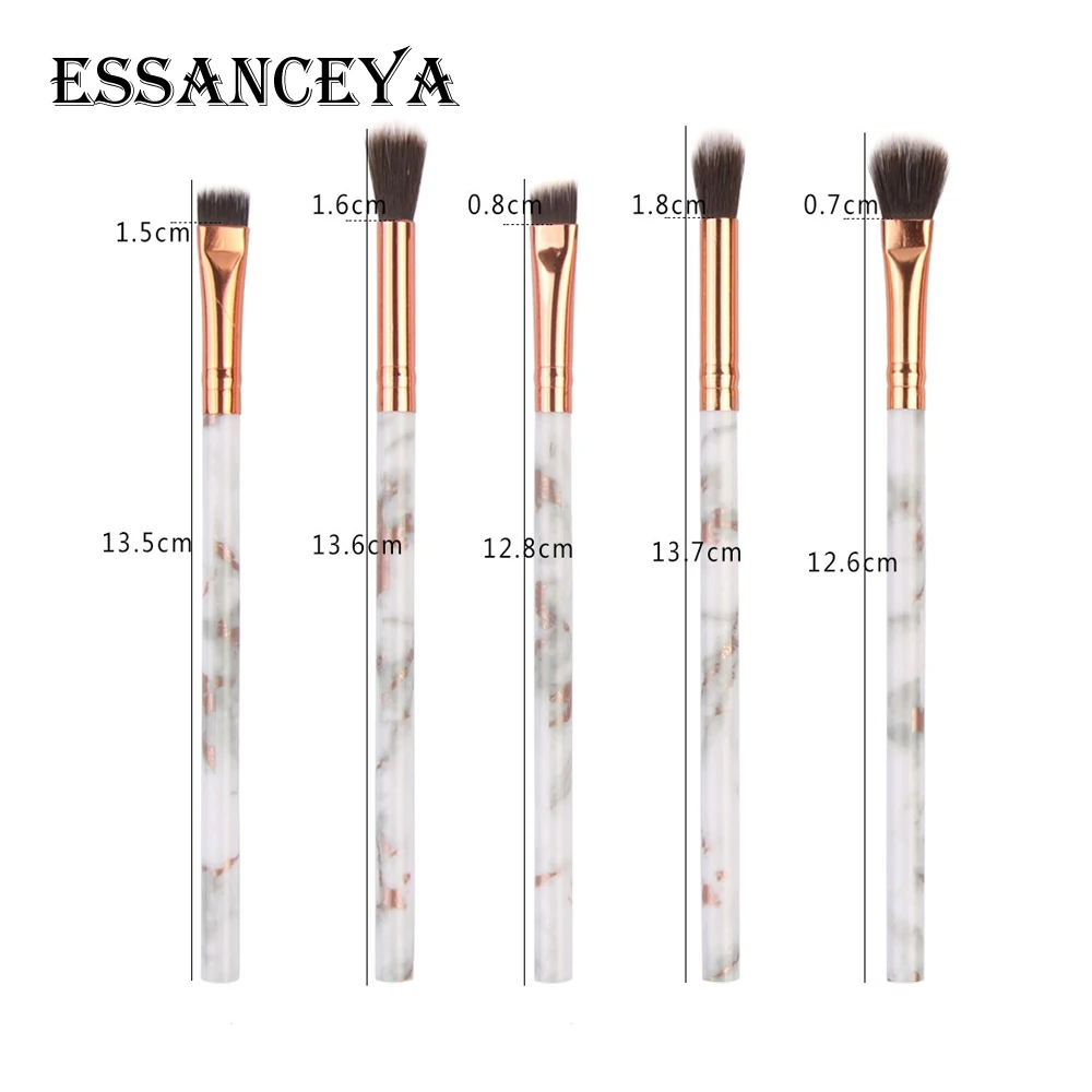 ESSANCEYA, 5/10 шт., набор кистей для макияжа с мраморной ручкой, тени для век, кисти для макияжа глаз, косметические Косметические Инструменты, набор кистей для макияжа