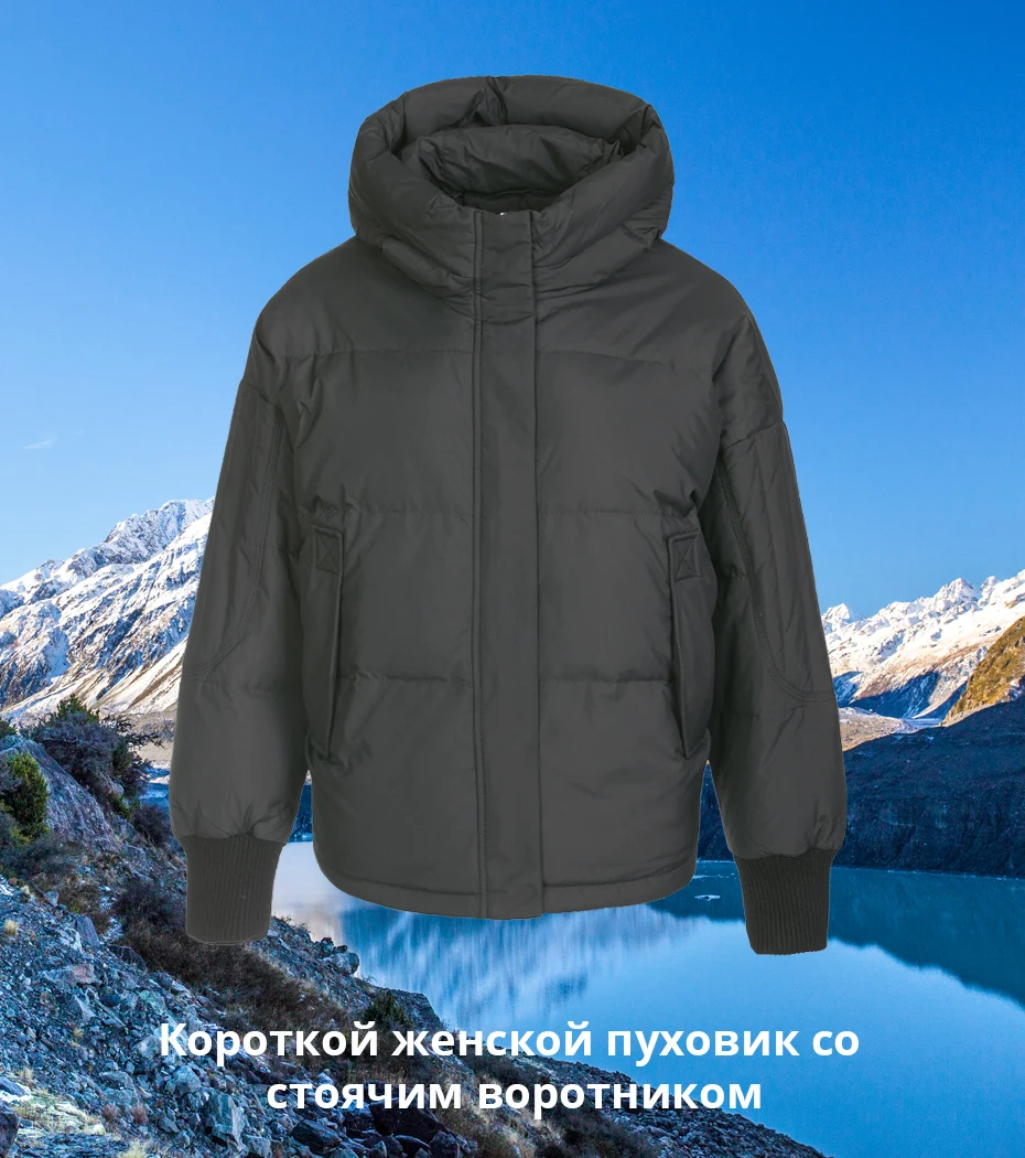 ICEbear Новинка года зимнее женское пуховое пальто высококачественное теплое Женское пальто Брендовая женская одежда D4YY83014Y