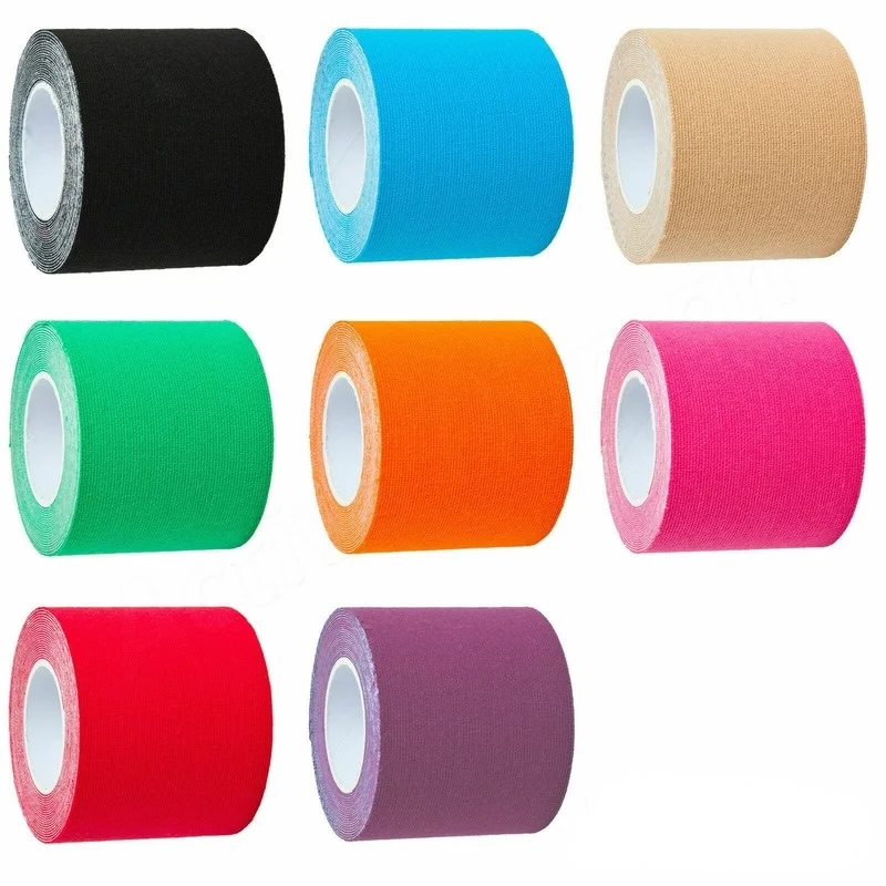 1 Roll of Muscle Sticking Elastic Sports Tape, Chest Strap Bandage, Physiotherapy Sports Protective Gear