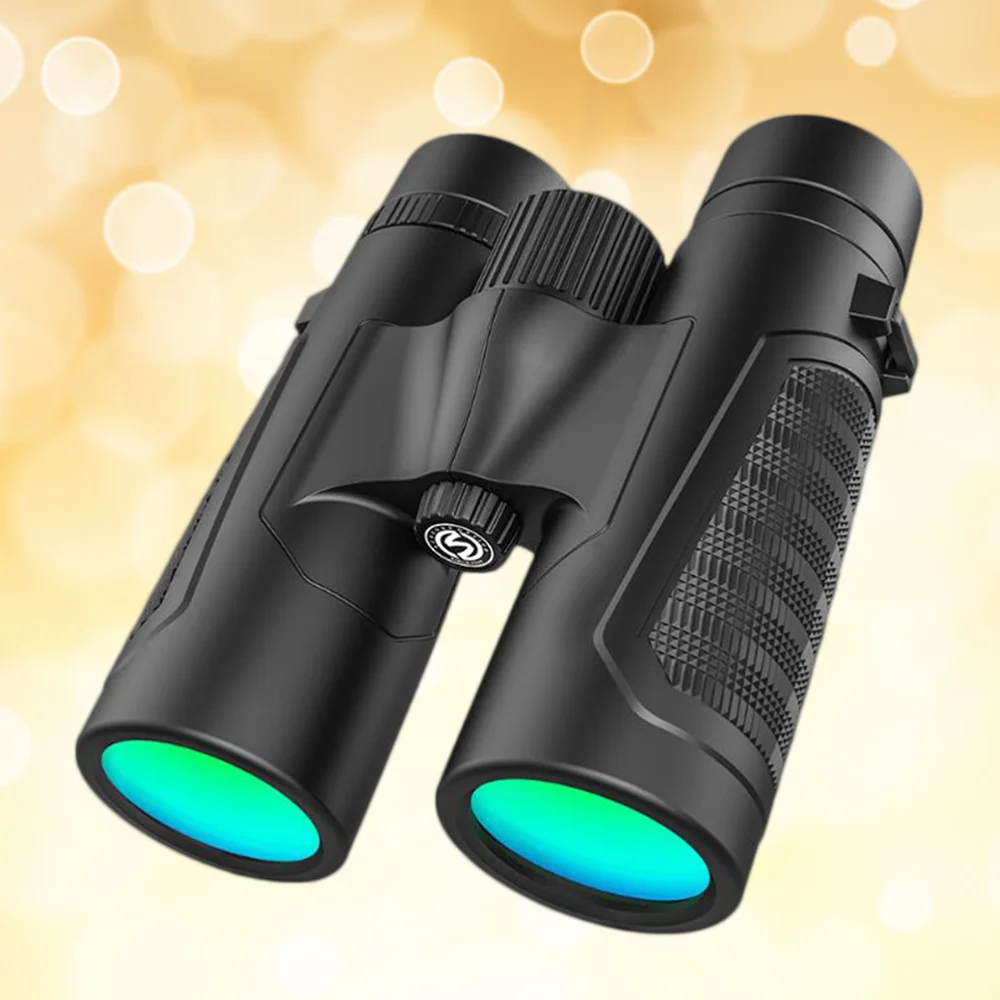 

Black 12x42 Binoculars Telescope Low Light Night Vision Outdoor Portable Binocular High Power Telescope for