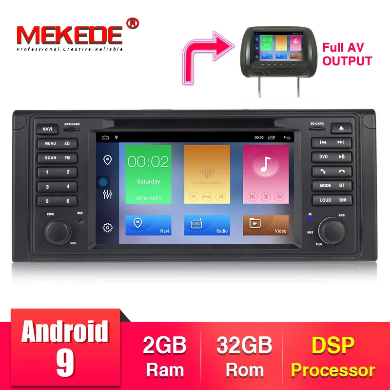 MEKEDE 2 + 32G Android 9 0 автомобильный dvd плеер для BMW E53 E39 X5 M5 gps приемник радио стерео