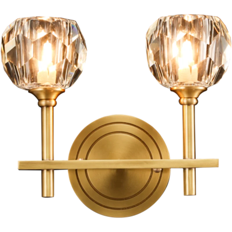 

modern gold crystal bedside wall light wall sconce led lamp luxury wall lights fixtures for bedroom wall lamps Living room