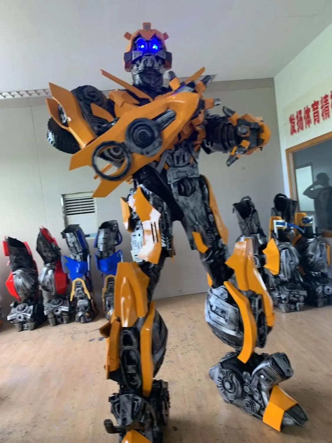 Bumblebee носимые чехлы трансформеры Косплей броня для Optimus Prime и Megatron представление