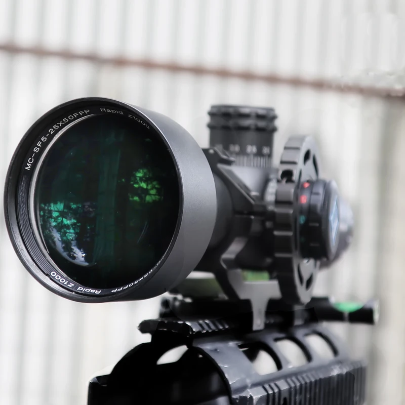 Новая сетка Z1000 5-25X50 FFP Frontier Optic Side Parallax тактические охотничьи прицелы с красными и зелеными огнями
