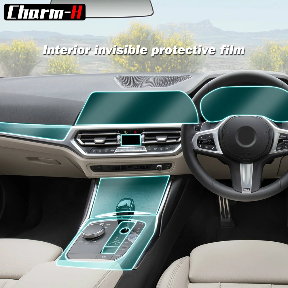 Защитная пленка из ТПУ для правой ручки автомобиля двери центральной консоли