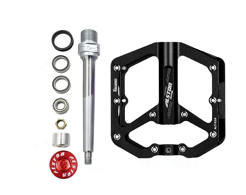 Ansjs Non-Slip Mountain Bike Pedals Ultra Strong Colorful Cr-Mo CNC Machined 9/16&quot 3 Sealed Bearings for Road BMX MTB Fixie | Спорт и