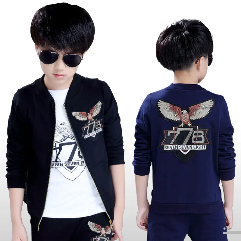 От 4 до 14 лет для мальчиков осень с логотипом в виде орла комплект детской одежды