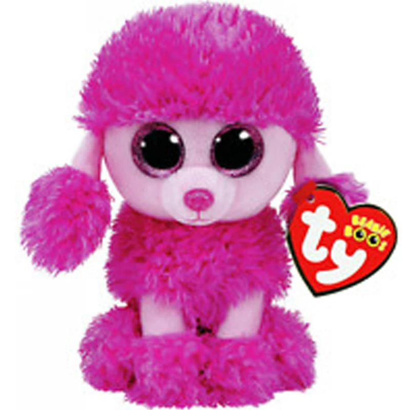 15 см Ty Beanie Patsy Пурпурное тело блестящие большие глаза супер мягкий пудель милая
