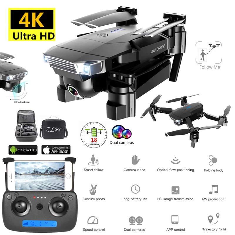 Дрон SG901 складной Квадрокоптер с HD камерой 4K Wi Fi FPV|Радиоуправляемые вертолеты| |