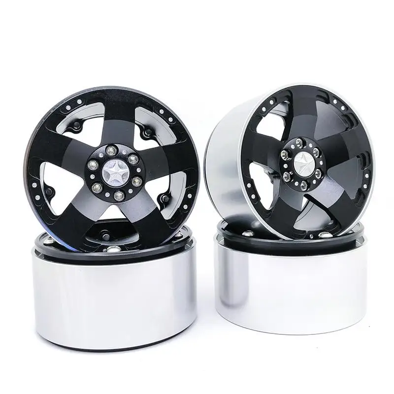 LeadingStar Beadlock Колесные диски концентратор 2 дюймов CNC для 1/10 RC SCX10 Рейф 90018 Рок