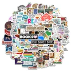 100 шт. с милыми пингвинами для чтения книг серии Love обучения смешанные наклейки бутылки мобильный телефон ноутбук сумка для путешествий наклейки F3