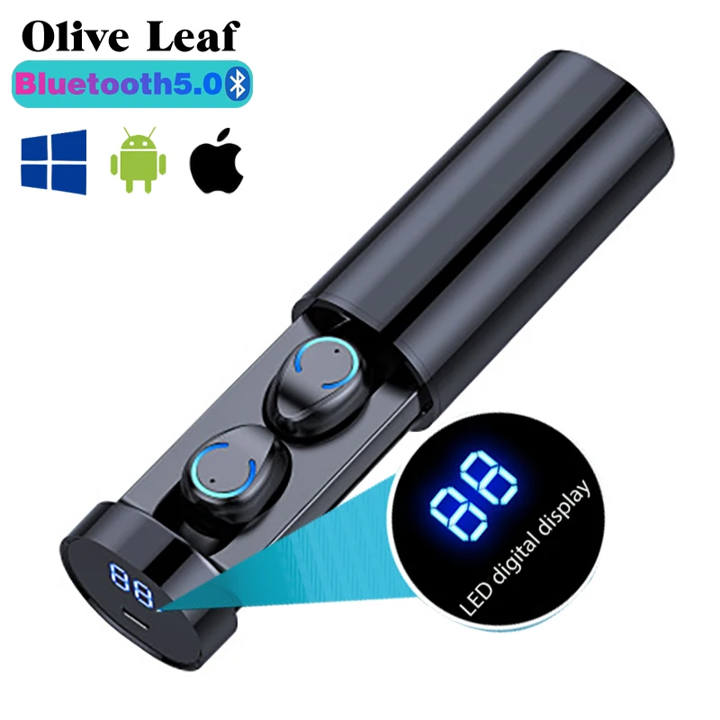 F9 6 наушники вкладыши TWS Bluetooth Беспроводная гарнитура светодиодный дисплей