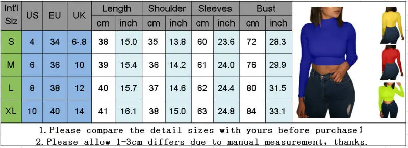 Модная женская однотонная облегающая Повседневная тонкая водолазка с длинным
