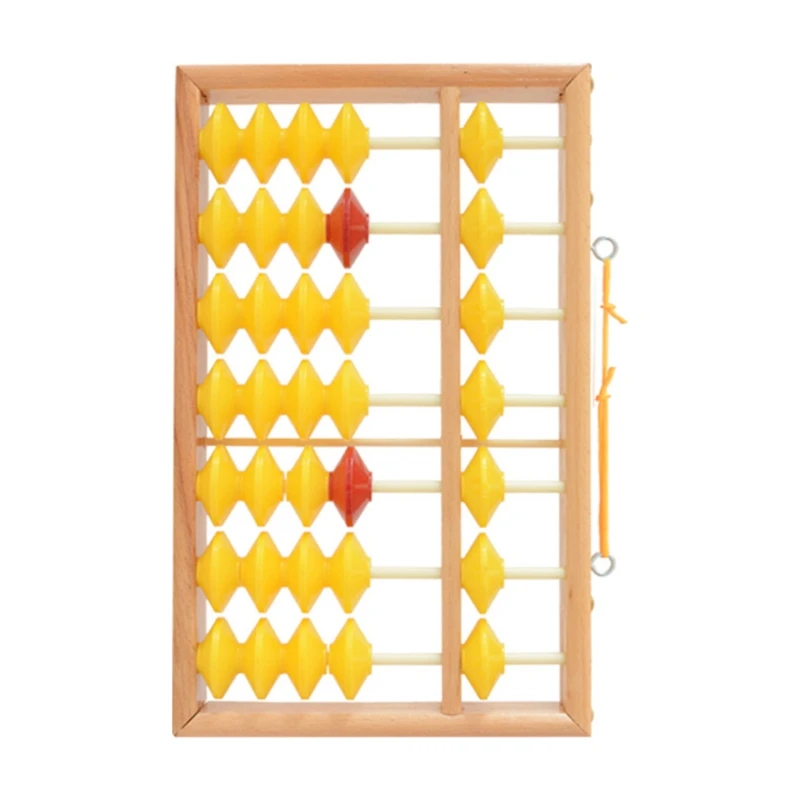 7-колонковый нескользящий Подвесной деревянный Abacus Chinese Soroban учебный инструмент