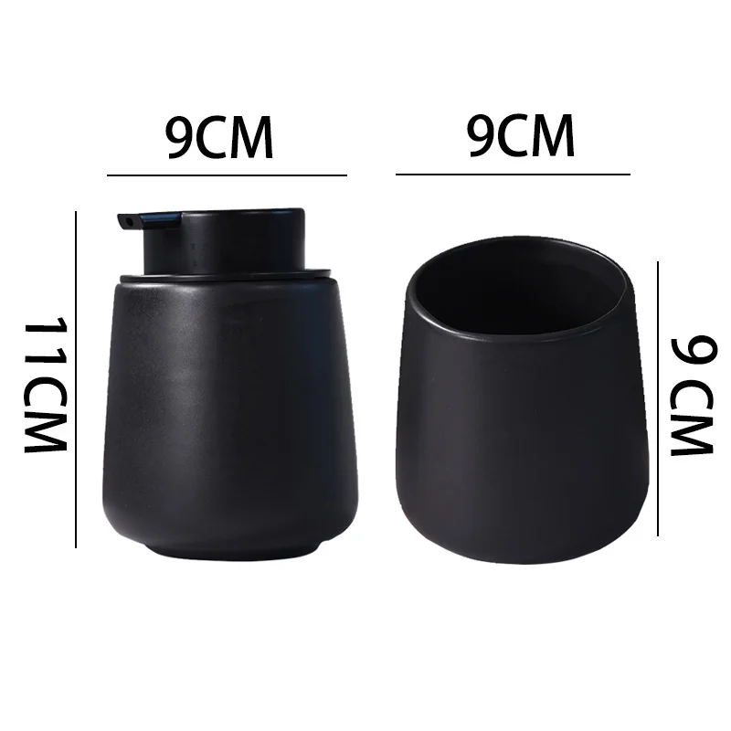 kitchen liquid soap dispensers black ceramic bottle hand sanitizer shampoo bottle shower gel dispenser for bathroom accessories free global shipping