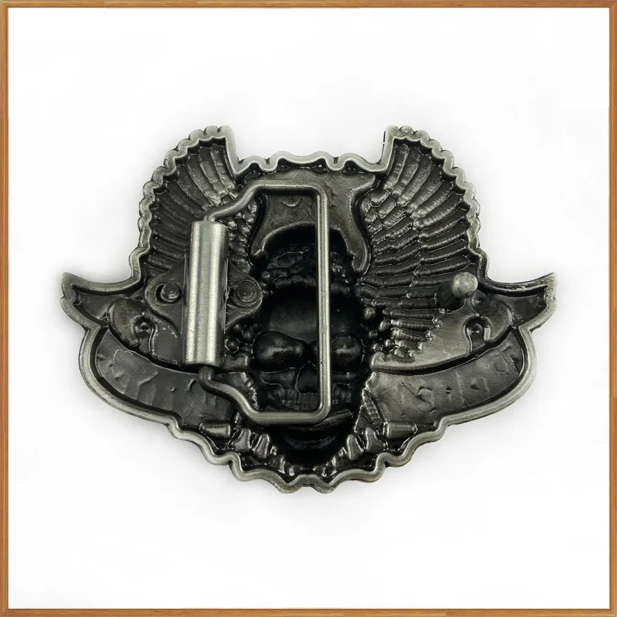 BuckleClub wholesale Skull eagle biker chain belt buckle jeans gift cowboy FP-02825 for men 4cm width loop | Дом и сад