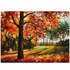 Алмазная вышивка AB, Осенний пейзаж, алмазная живопись сделай сам, полная выкладка, круглая Рождественская картина Стразы
