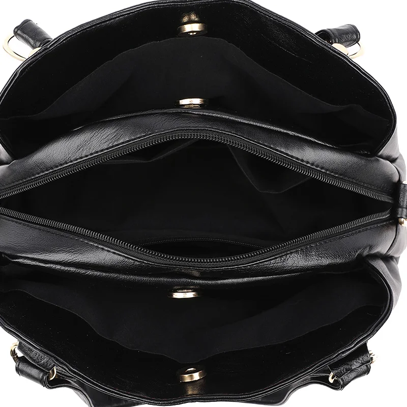 

Winter Trendy PU Leather Commuter Type Shoulder Handbags for Women Luxury Pure Color Elegant Ladies Crossbody Bags Sac A Main