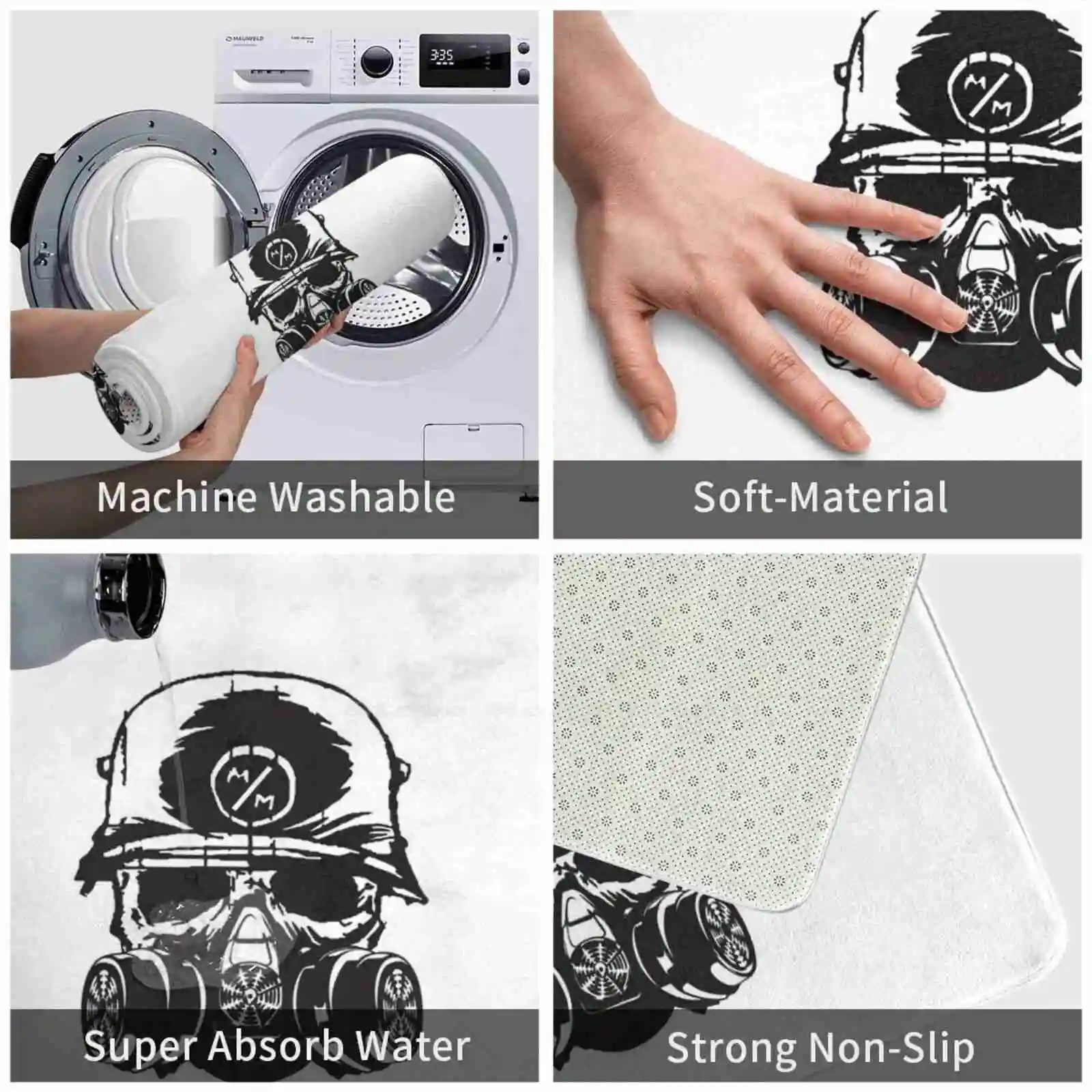 2 мягкий домашний Противоскользящий коврик для всей семьи ковер с длинным