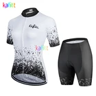 Комплект женский из трикотажа с коротким рукавом и штанов, дышащая униформа