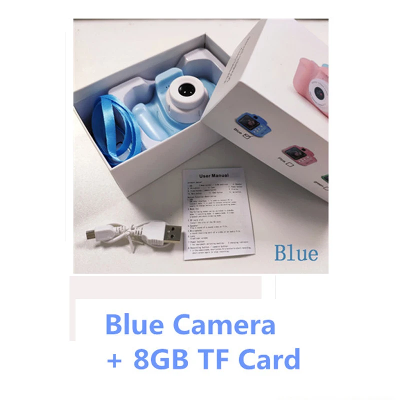8GB Blue Camera Детская камера фотографии детская игрушка подарок на день рождения мини цифровая камера s игрушки для детей реквизит для фотосъемки - Цвет: 8GB Blue Camera