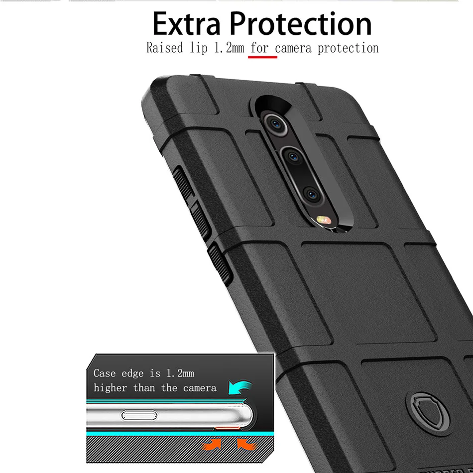 Силиконовый чехол для Xiaomi Redmi K30 5G K20 Pro Go Y3 военный сверхмощный телефона Премиум |