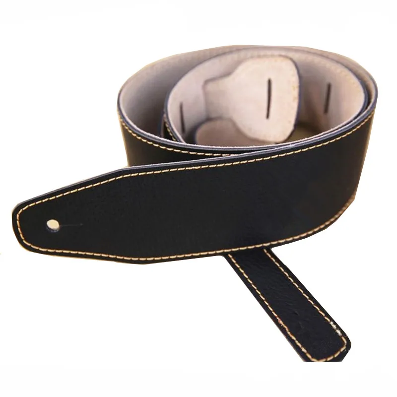 Ремешок из воловьей кожи для акустической электрической бас гитары черные