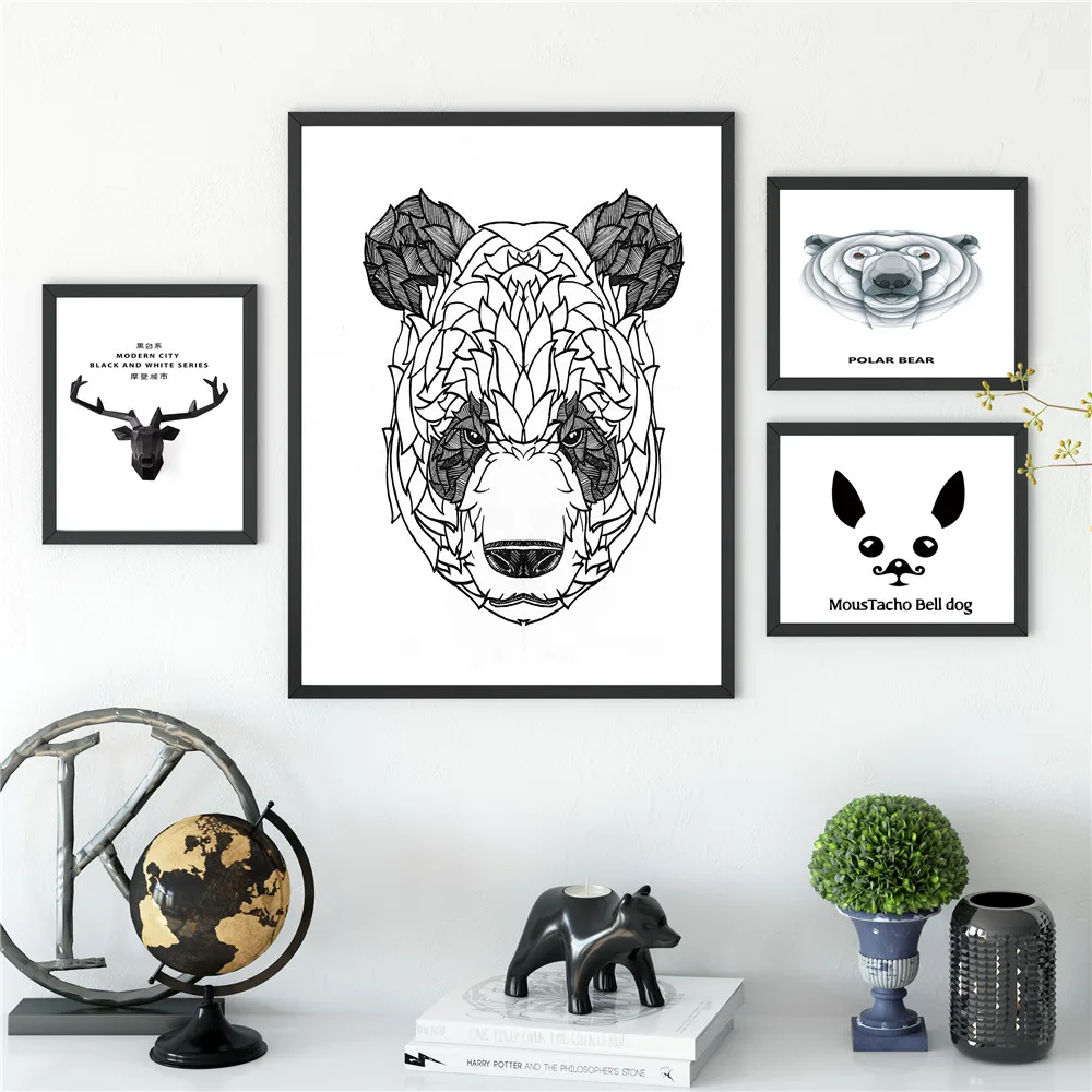 Тканевый постер на заказ с животными кошкой и собакой наушники шелковая ткань