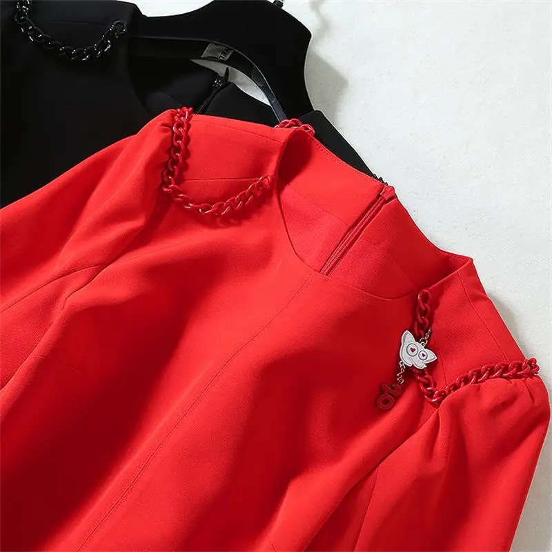 Женское мини-платье с круглым вырезом повседневные однотонные платья длинным