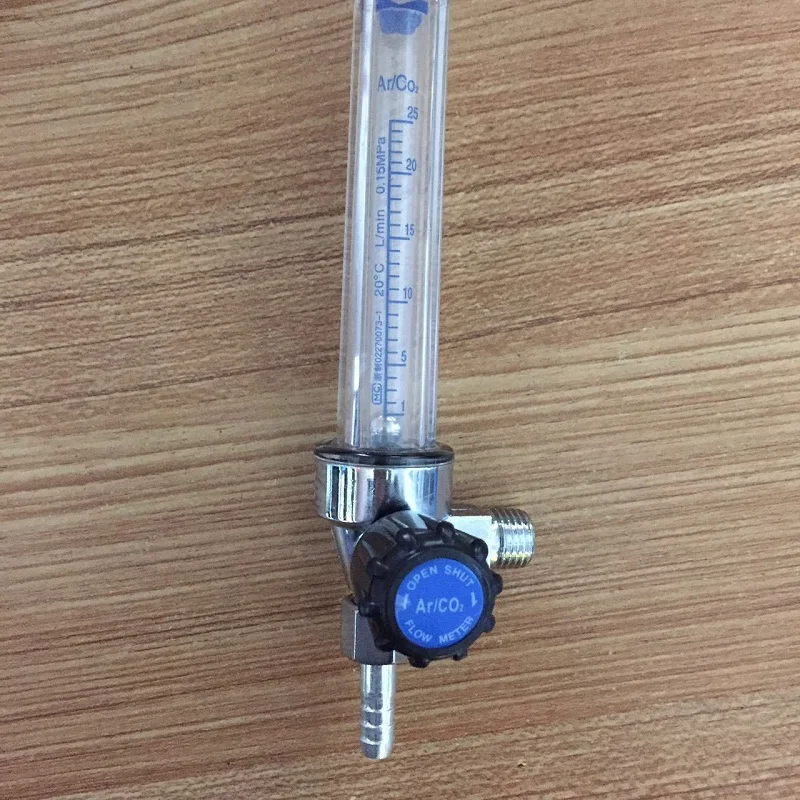 7mm Argon Flow Meter 1/4PT 0.35 MPA Flow Meter CO2 Carbon Dioxide Pressure Reducer Regulator Valve Flowmeter