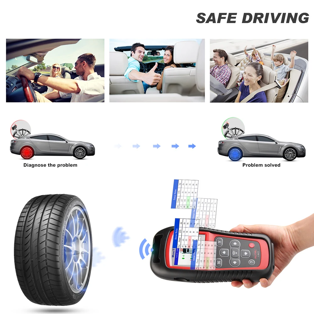 Инструмент давления в шинах AUTEL MaxiTPMS TS501 TPMS Датчик Диагностика OBD 2 диагностика
