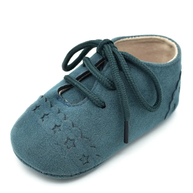 

Newborn Baby Kids Soft Sole Moccasin Boys Girls Toddler Suede Leather Crib Shoes 0-18M
