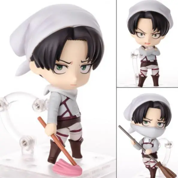 Аниме атака на Титанов Леви · фигурка Акермана Q версия игрушка 417 Чистка 10 см