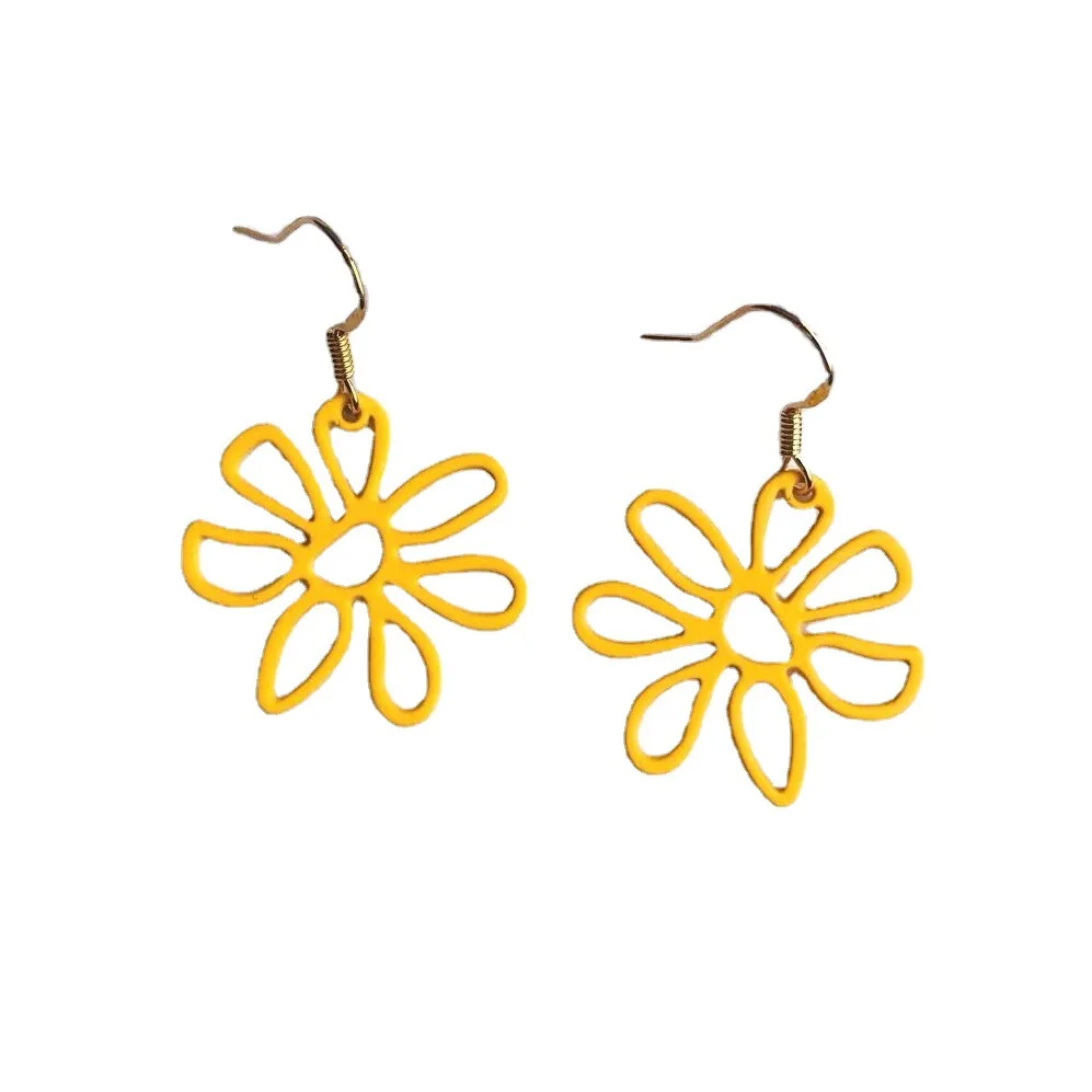 

2021 yellow flower earrings earrings earrings new earrings jewelry