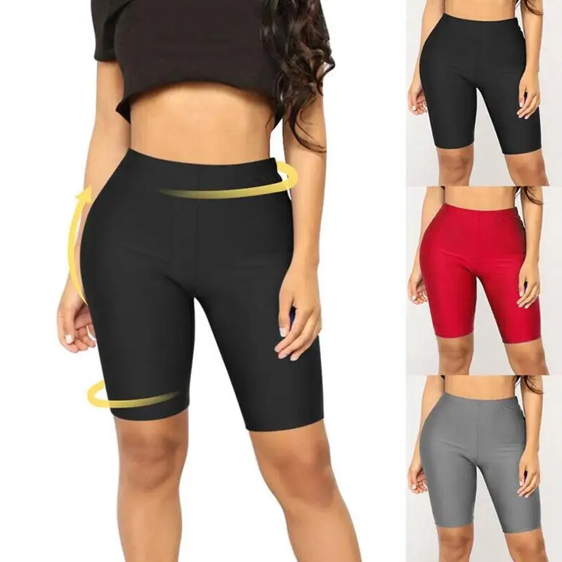 

Women Sliming Yoga Pants Fitness Sports Shorts Black Elastic Legging Pants for GYM Dance Training