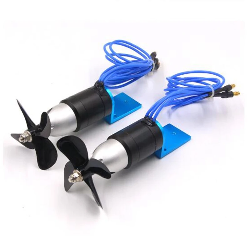 

IPX8 Waterproof Underwater Thruster 2838 350KV 2.4KG Thrust Brushless Motor with 55mm 60mm Propeller for ROV RC Boats