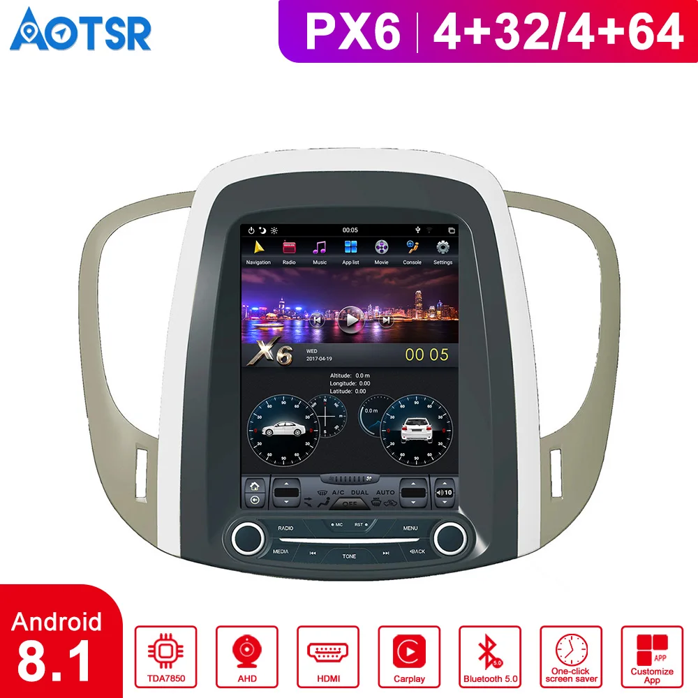 Автомобильный Android приборной панели 8 1 Tesla стиль экран Автомобильная Радио Лента